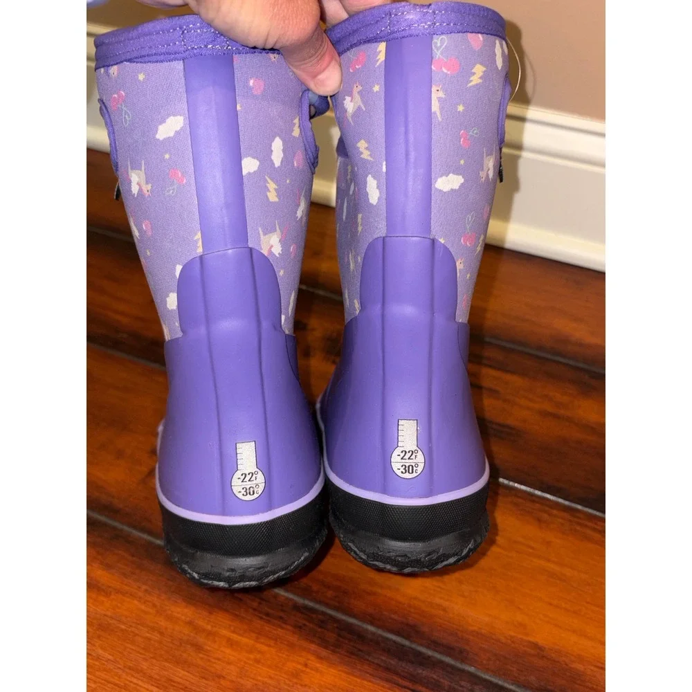 NWOT Bogs K Grasp Pegasus Waterproof Insulated Winter Boots Kids 4 79112-540